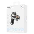 Зарядно за кола с FM трансмитер Proove (FMSL30110001) - Bluetooth 5.4, Fast Charge, 30W - Черно