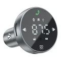 Зарядно за кола с FM трансмитер Proove (FMSS30110003) - Тъчскрийн, Bluetooth 5.0, 30W - Сиво
