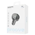 Зарядно за кола с FM трансмитер Proove (FMSS30110003) - Тъчскрийн, Bluetooth 5.0, 30W - Сиво