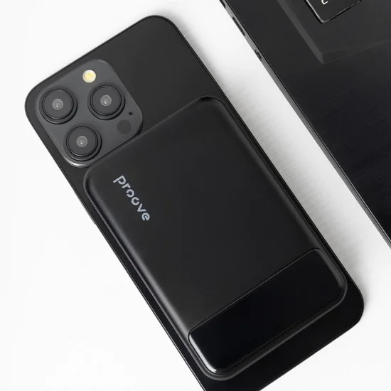 Външна батерия Proove Hoodman (PBH120010001) - Магнитна, Qi, 20W, 10000mAh - Черна