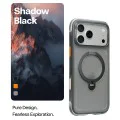 Калъф за iPhone 17 Pro Max - Torras Ostand Spin Air Series - Наситено черен