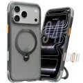 Калъф за iPhone 17 Pro Max - Torras Ostand Spin Air Series - Наситено черен