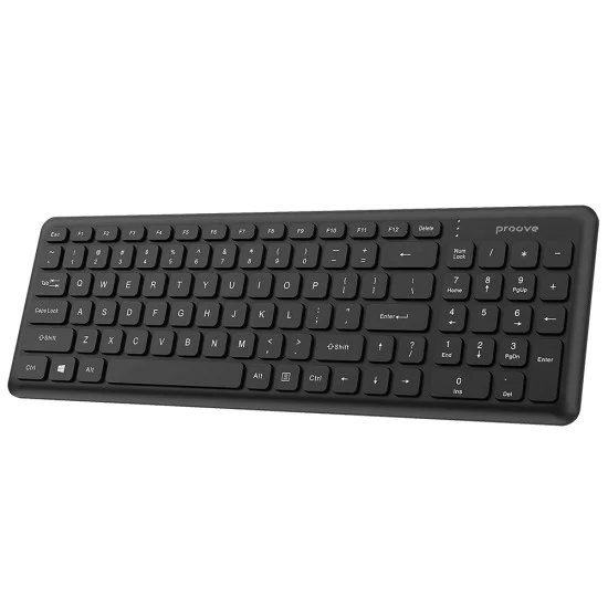 Безжична клавиатура Proove Classic Code (KBCDEN00003001) - 98 клавиша - Черна