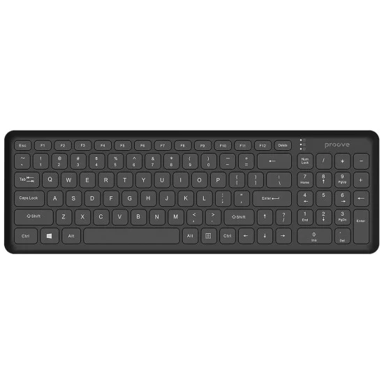 Безжична клавиатура Proove Classic Code (KBCDEN00003001) - 98 клавиша - Черна