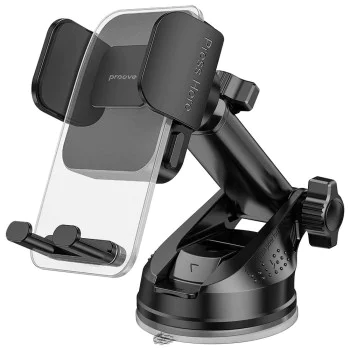 Стойка за кола Proove Crystal Clamp Plus (CHCSP0000001) - за табло, Вакуум - Черна