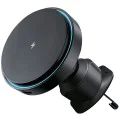 Стойка за кола с безжично зареждане Proove Light Circle (WHLC15010001) - MagSafe, 15W - Черна