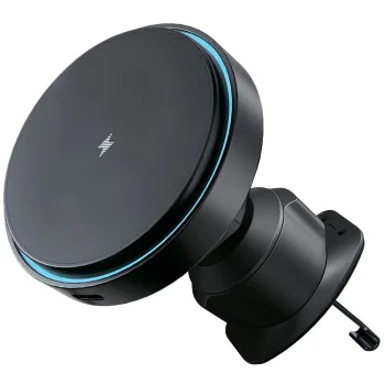 Стойка за кола с безжично зареждане Proove Light Circle (WHLC15010001) - MagSafe, 15W - Черна