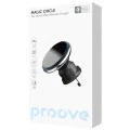 Стойка за кола с безжично зареждане Proove Magic Circle (WHMC15020006) - Магнитна, 15W - Сребриста