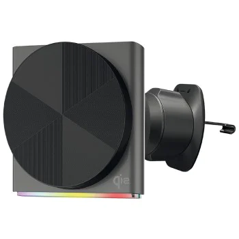 Стойка за кола с безжично зареждане Proove Neostorm (WHNS15002003) - Qi2, RGB, 15W - Сива