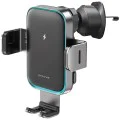 Стойка за кола с безжично зареждане Proove Triple Clamp Pro (WHTP15010004) - 2в1, Qi2, 15W - Метално сива