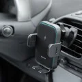 Стойка за кола с безжично зареждане Proove Triple Clamp Pro (WHTP15010004) - 2в1, Qi2, 15W - Метално сива