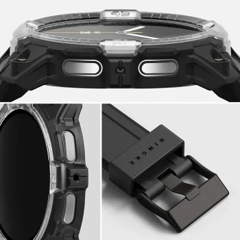 Каишка за Samsung Galaxy Watch8 (44mm) - Ringke Rugged Gear - Черен
