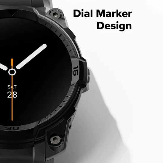 Каишка с корпус за Samsung Galaxy Watch8 (44mm) - Ringke Rugged Gear - Изцяло черен