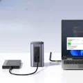 Докинг станция NU1 Air Spacemate (B00568103813-00) - Baseus - USB-C към 2x HDMI, RJ45, SD/TF, USB портове - Космическо сиво