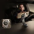 Стойка за кола PrimeTrip C03 Pro (C0013A01) - Baseus - магнитна, за табло, Type-C захранване, 3M лепенка - Черно