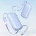Външна батерия EnerFill FC21 Qpow 3 Ultra (E0027L03) - Baseus - с отделящ се кабел, 10000mAh, 22.5W - Галактическо синьо