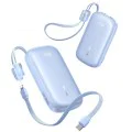 Външна батерия EnerFill FC21 Qpow 3 Ultra (E0027L03) - Baseus - с отделящ се кабел, 10000mAh, 22.5W - Галактическо синьо