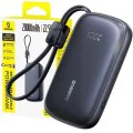 Външна батерия EnerFill FC21 Qpow 3 Ultra (E0027L00) - Baseus - с отделящ се кабел, 10000mAh, 22.5W - Космическо черно