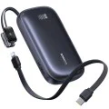 Външна батерия EnerFill FC21 Qpow 3 Ultra (E0027L00) - Baseus - с отделящ се кабел, 10000mAh, 22.5W - Космическо черно