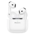 Безжични слушалки (TWS31) - Yesido - 13мм говорител, Bluetooth 5.4, Half-In-ear дизайн, 300mAh - Бяло
