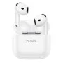Безжични слушалки (TWS31) - Yesido - 13мм говорител, Bluetooth 5.4, Half-In-ear дизайн, 300mAh - Бяло