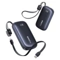 Външна батерия EnerFill FC21 Qpow 3 Ultra (E0027P00) - Baseus - с отделящ се кабел, 20000mAh, 45W - Космическо черно