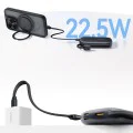 Външна батерия EnerFill FC21 Qpow 3 Ultra (E0027P00) - Baseus - с отделящ се кабел, 20000mAh, 45W - Космическо черно