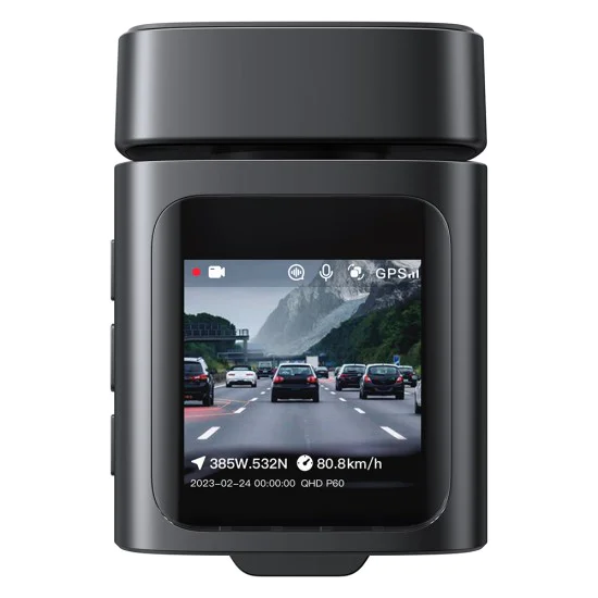 Видеорегистратор PrimeTrip (C10669000123-00) - Baseus - вграден GPS, нощно виждане, 3K резолюция - Космическо черно