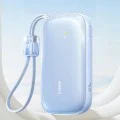 Външна батерия EnerFill FC21 Qpow 3 Ultra (E0027Q03) - Baseus - с отделящ се кабел, 10000mAh, 45W - Галактическо синьо