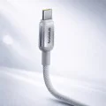 Кабел за данни Baseus Discolor Series (E0420800) - USB към Type-C, Найлонова оплетка, 480Mbps, 100W, 1м - Син/Зелен