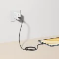 Кабел за данни Baseus Discolor Series (E0420800) - USB към Type-C, Найлонова оплетка, 480Mbps, 100W, 1м - Син/Зелен