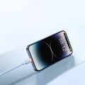 Кабел за данни Discolor (E0420700) - Baseus - USB-C към USB-C, 100W, 480Mbps, 1м - Синьо/Зелено