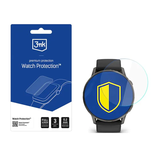 Защитно фолио за Garmin Venu 4 (41mm) - 3mk Watch Protection ARC (3 броя) - Прозрачно