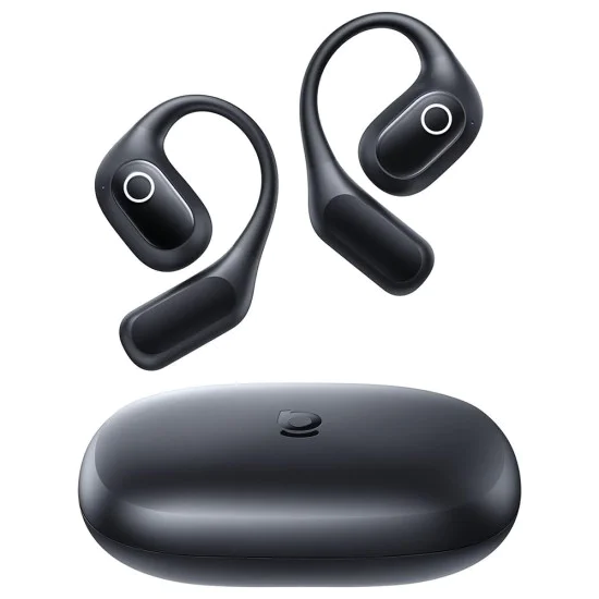 Безжични слушалки Baseus Eli 2i Fit (A0102604) - Open-Ear дизайн, Bluetooth 6.0, AI ENC, 600mAh - Черни