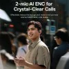 Безжични слушалки Baseus Eli 2i Fit (A0102604) - Open-Ear дизайн, Bluetooth 6.0, AI ENC, 600mAh - Черни