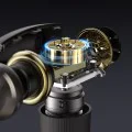 Мини преносим масажен пистолет (MG02) - Yesido - Type-C, 4 нива на скорост, 3200RPM, 1500mAh - Черно