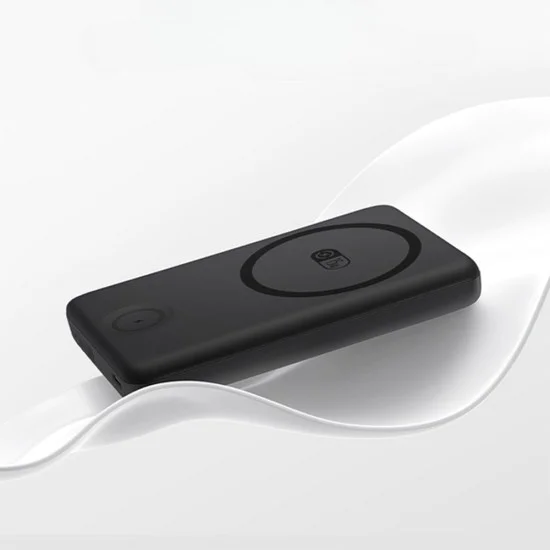 Магнитна външна батерия EnerFill FT11 (P1008210G123-00) - Baseus - за Apple Watch/iPhone, 10000mAh, 27W - Космическо черно