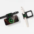 Магнитна външна батерия EnerFill FT11 (P1008210G123-00) - Baseus - за Apple Watch/iPhone, 10000mAh, 27W - Космическо черно