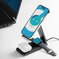 Безжична зарядна станция Proove Energy Fold (WSEF15010001) - MagSafe, 3в1, 15W - Черна