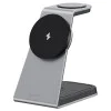 Безжична зарядна станция Proove Omni Power (WSOP15020003) - MagSafe, 3в1, 15W - Сива
