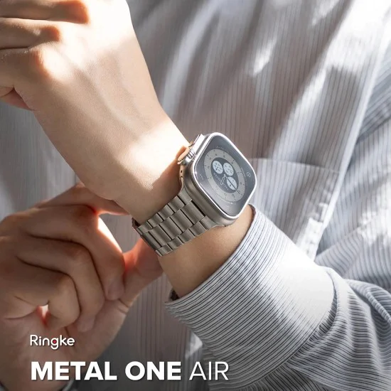 Метална верижка за Apple Watch (44/45/46/49mm) - Ringke Metal One Air - Сребриста