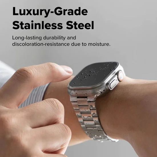 Метална верижка за Apple Watch (44/45/46/49mm) - Ringke Metal One Air - Сребриста