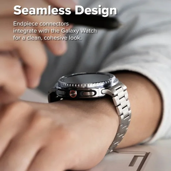 Метална верижка за Samsung Galaxy Watch8 / Classic - Ringke Metal One Air - Сребриста