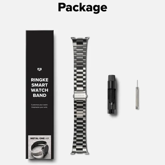 Метална верижка за Samsung Galaxy Watch8 / Classic - Ringke Metal One Air - Сребриста