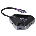Докинг станция Proove Gaming Spectre 5в1 (HBPG10221205) - HDMI, USB 3.0, PD100W - Тъмносива