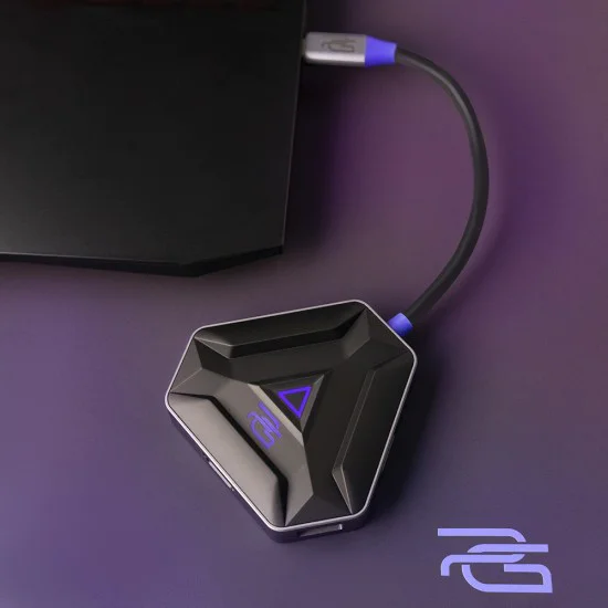 Докинг станция Proove Gaming Spectre 5в1 (HBPG10221205) - HDMI, USB 3.0, PD100W - Тъмносива
