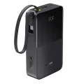 Външна батерия EnerFill Bipow2 Pro (E0027701) - Baseus - вграден USB-C кабел, 20000mAh, 22.5W, дисплей - Космическо черно