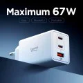 Зарядно устройство Spigen Essential EE673EU (ACH08710) - USB, 2x Type-C, Quantum Boost, 67W - Бяло