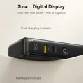 Външна батерия Nomos NT11 Omni (P10078807123-00) - Baseus - с USB-C кабел, 10000mAh, 67W, дисплей - Космическо черно