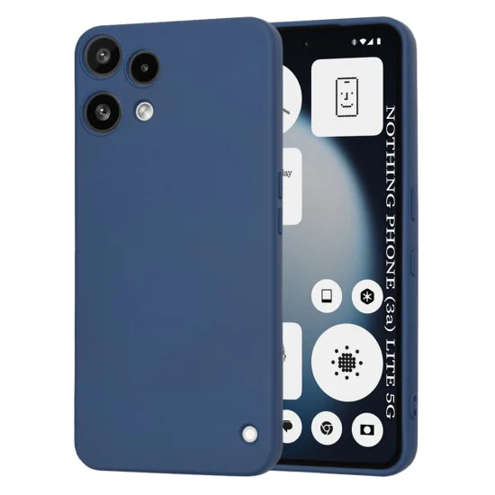 Калъф за Nothing Phone (3a) Lite - Techsuit SoftFlex - Тъмносин